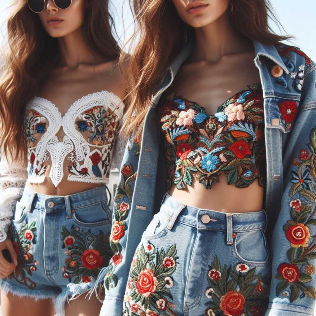 Embroidered Denim