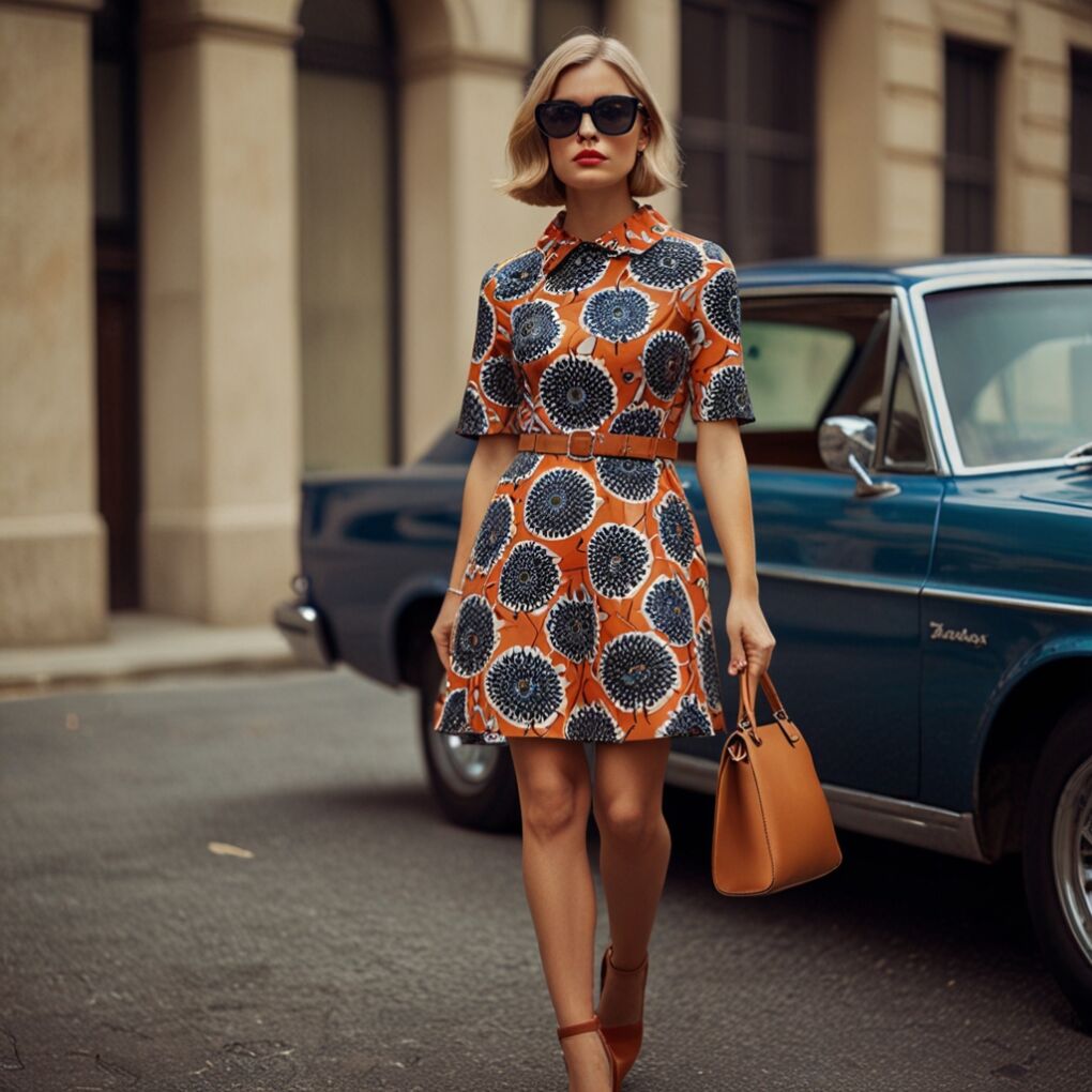 The 60s Mod Cape Dress