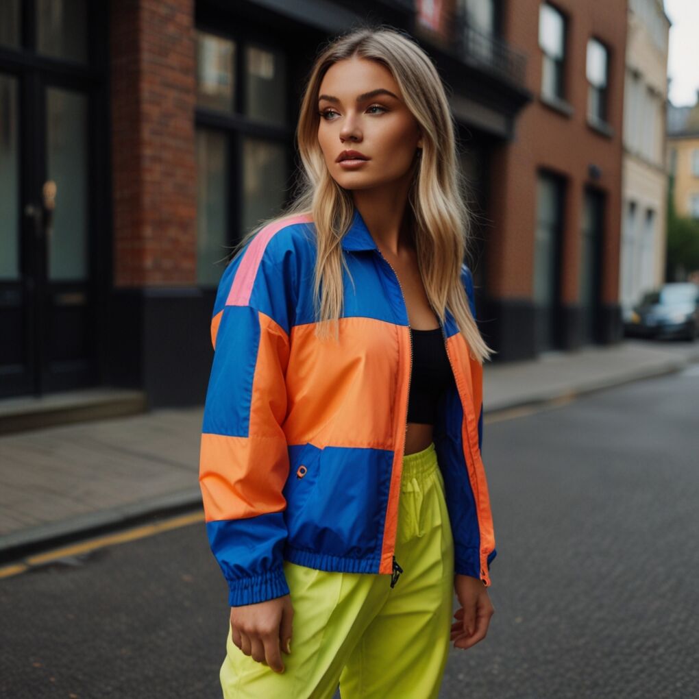 The 80s Neon Windbreaker