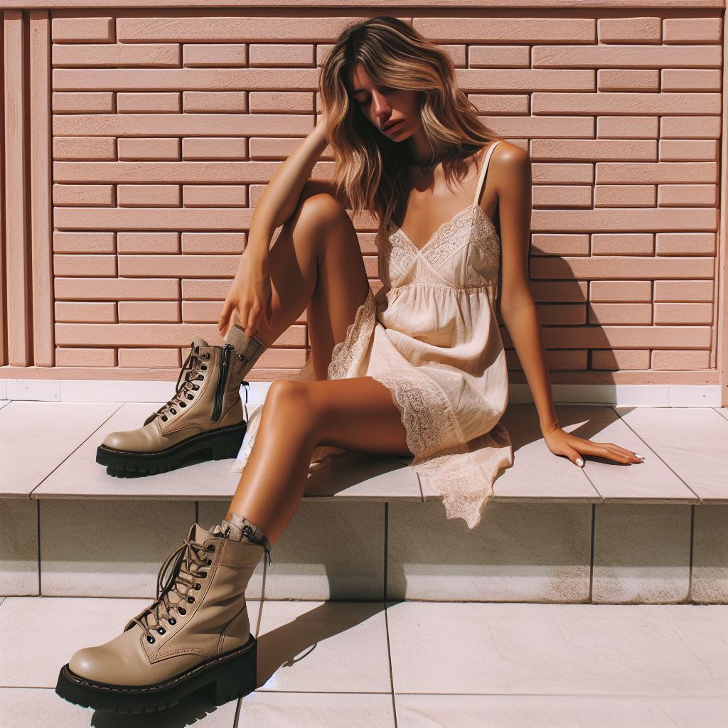 The Slip Dress and Combat Boots