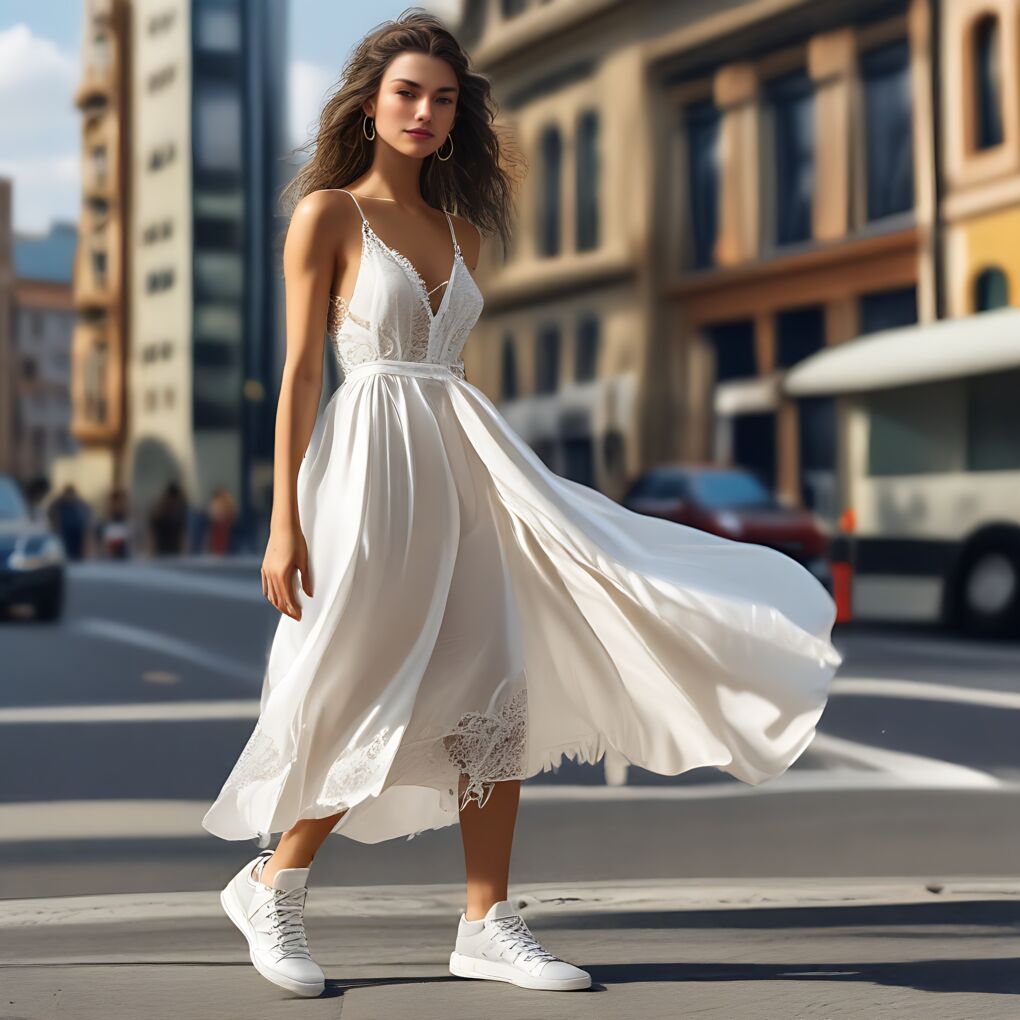 Slip Dresses and Sneakers