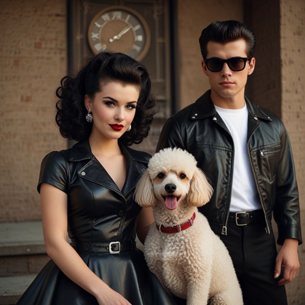 1950s Greaser and Poodle Skirt Girl