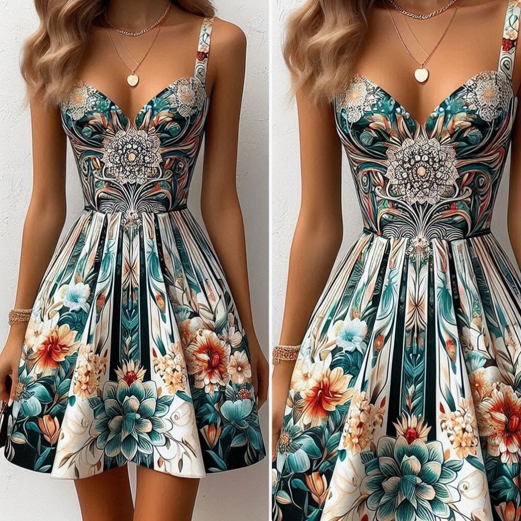 Bold Printed Dress