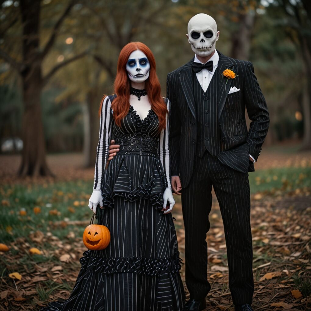 Jack Skellington and Sally