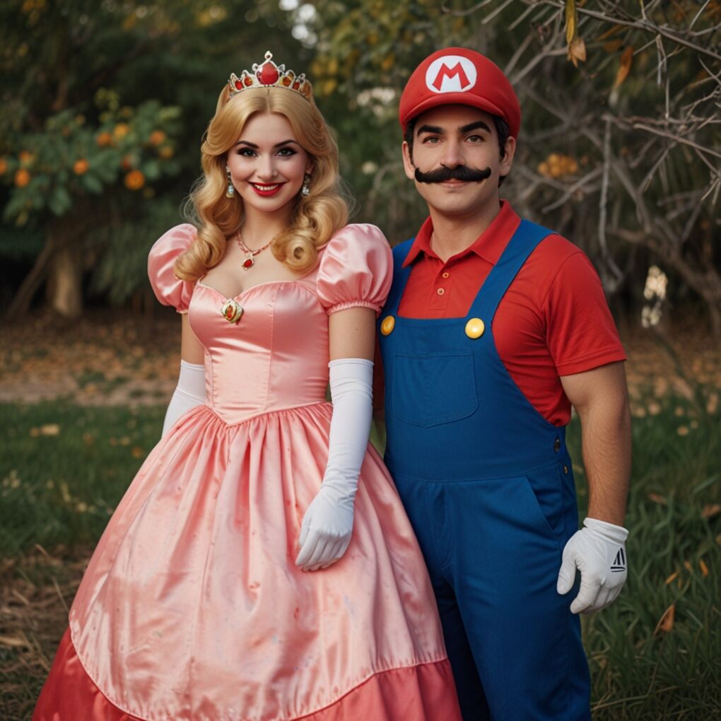 Mario and Princess Peach