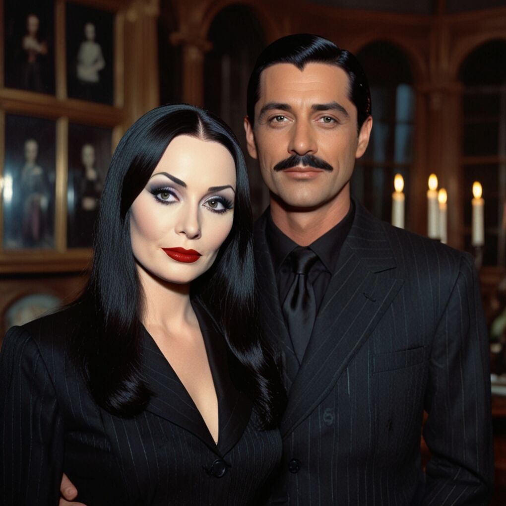 Morticia and Gomez Addams