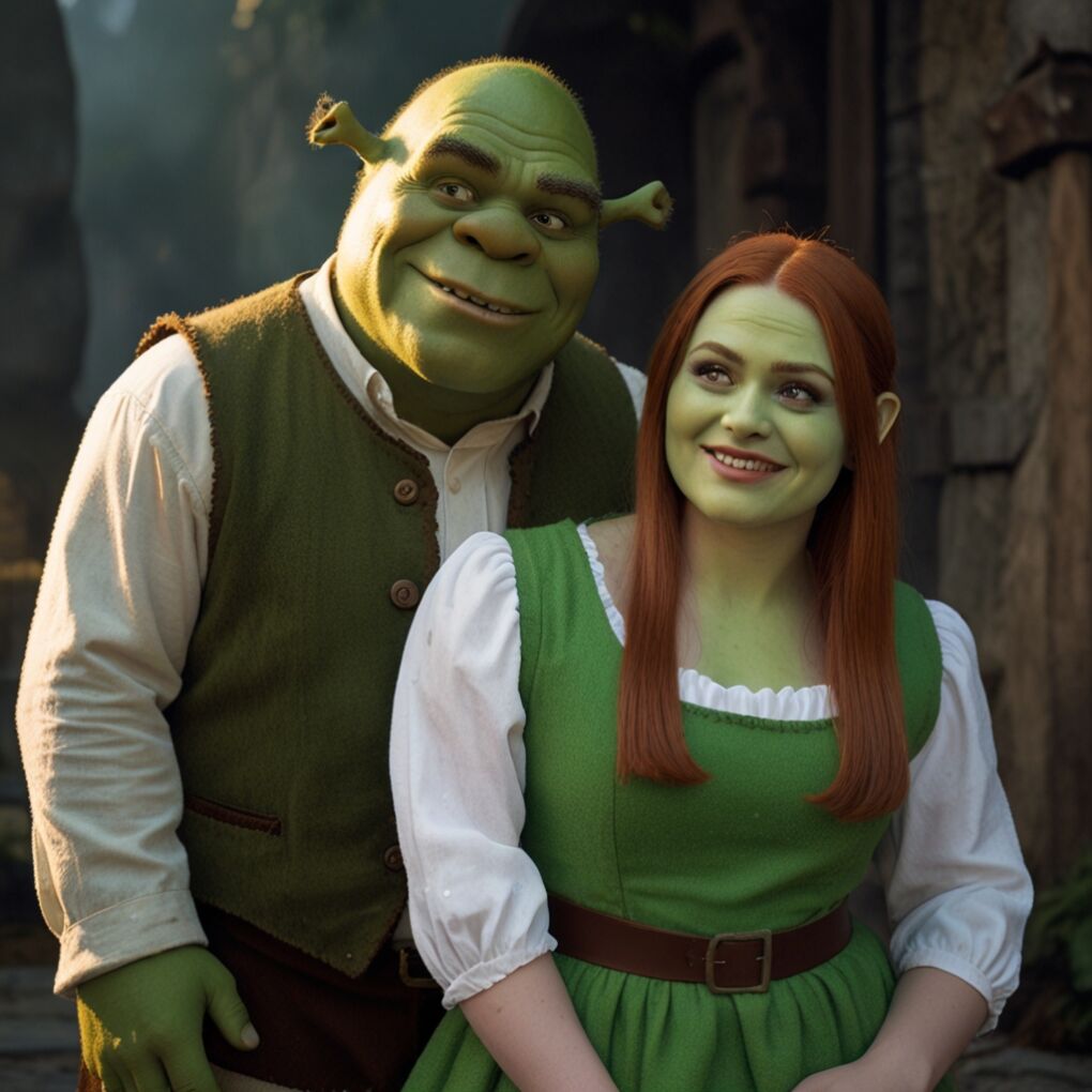 Shrek and Fiona