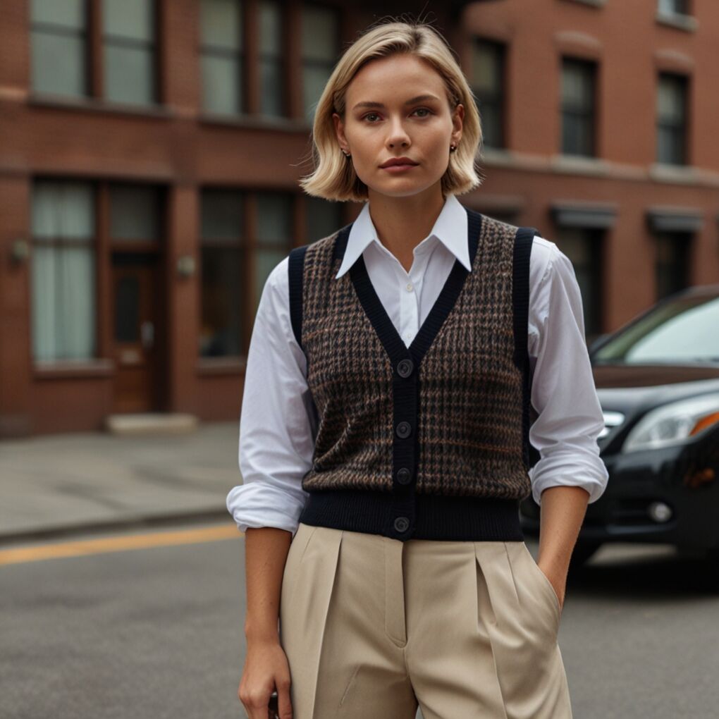 Sweater Vest and Button-Down Shirt