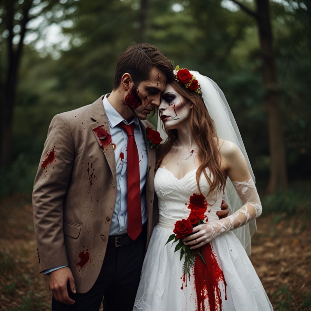 Zombie Bride and Groom