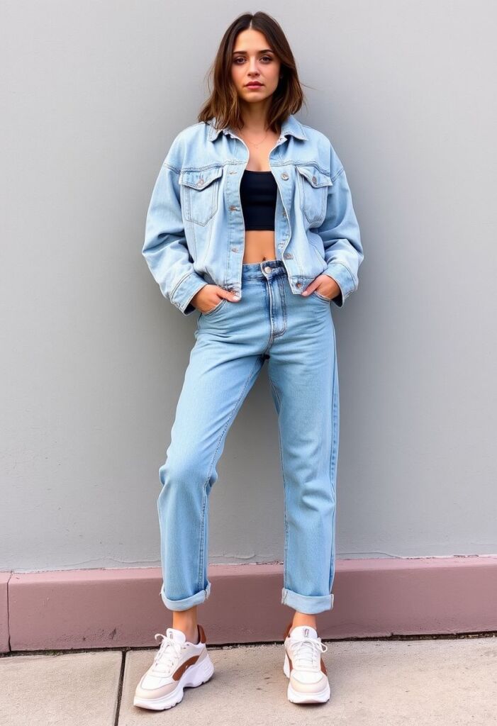  The Classic Denim-on-Denim Look