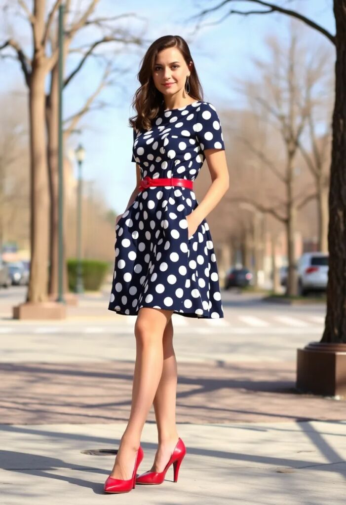 1. The Classic Polka Dot Dress