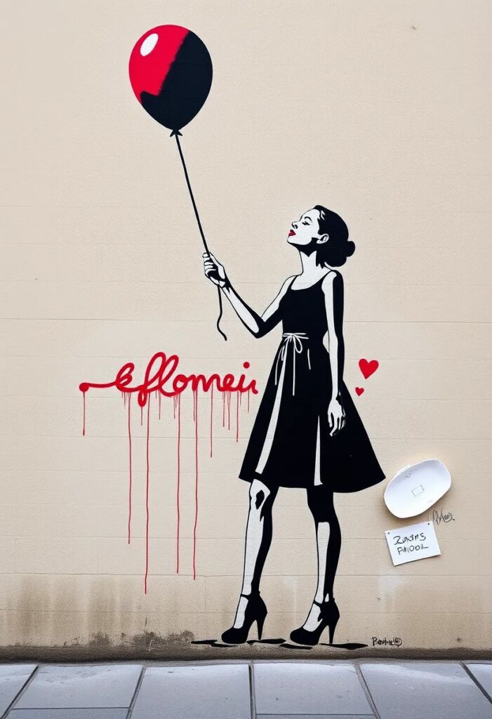 10. Girl with a Balloon - Banksy's Street Art Icon