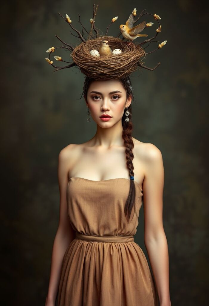 12. Nests and Birds Headpiece