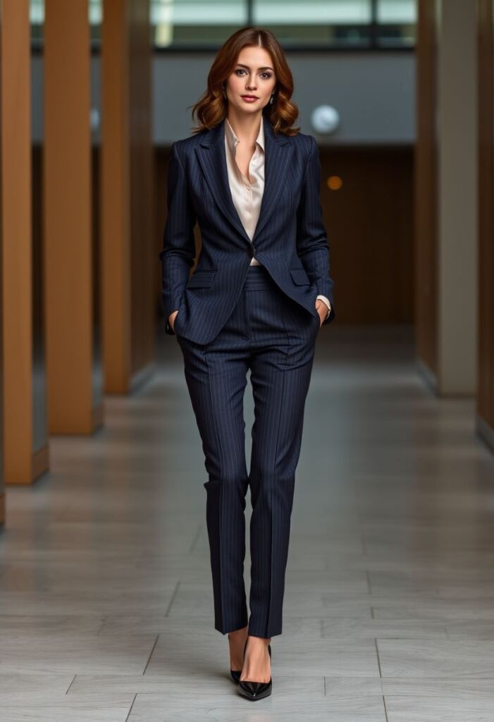 2. Elegant Monochrome Suit