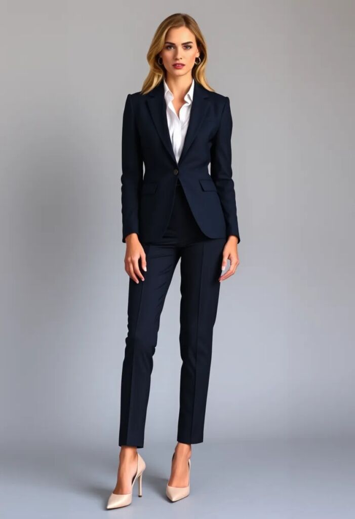 2. Tailored Pantsuit Power