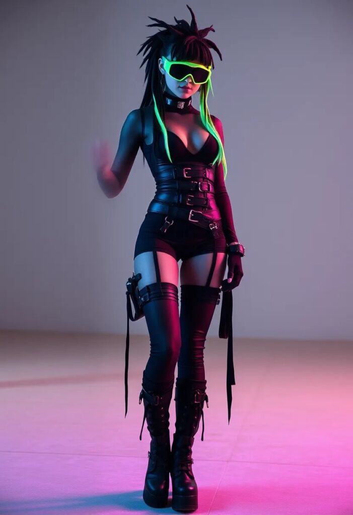 4. Cyber Goth Futurist