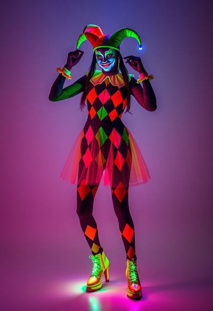 6. Neon Rave Jester