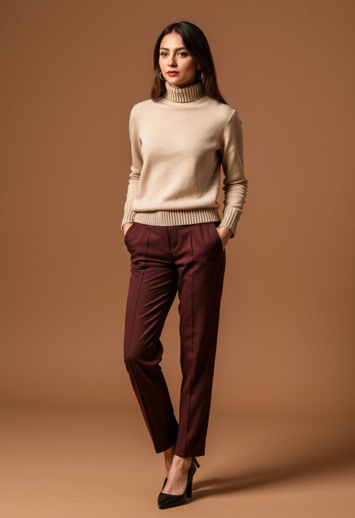 6. Tailored Trousers and Sweater Set