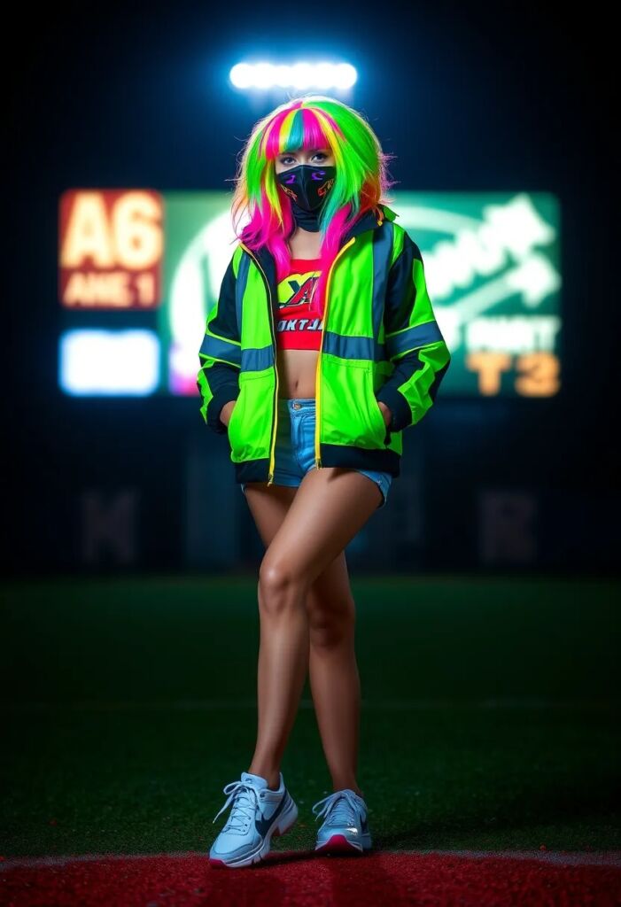 8. Reflective Gear with Neon Accents