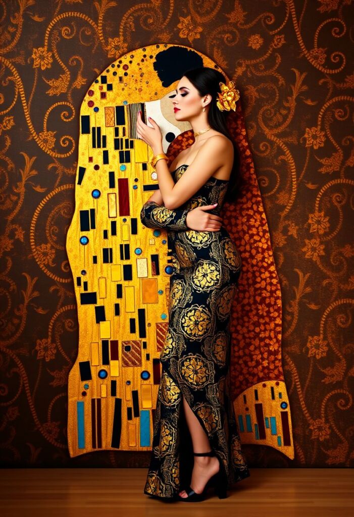 9. The Kiss - Klimt's Golden Embrace