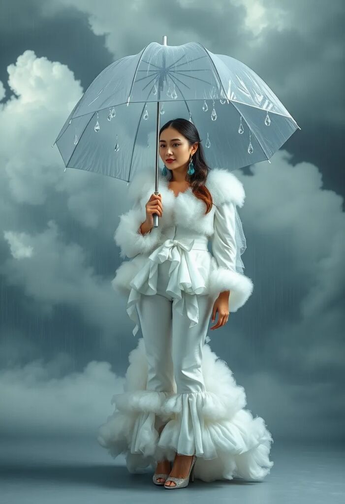 Cloud Suit with Raining Accessories