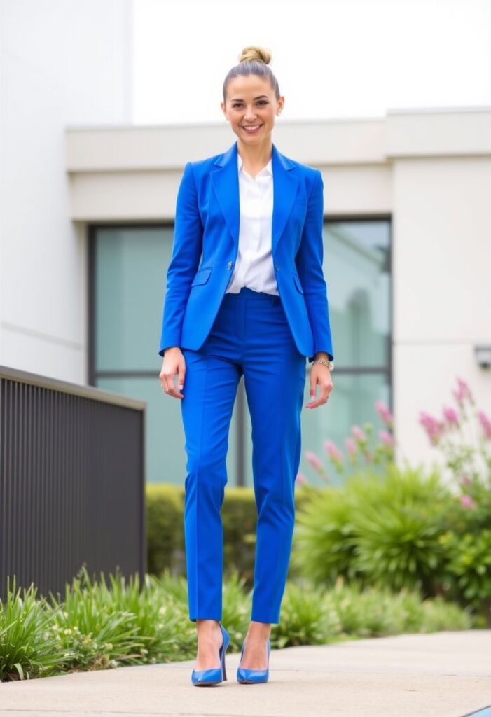 Electric Blue Elegance The Tailored Suit