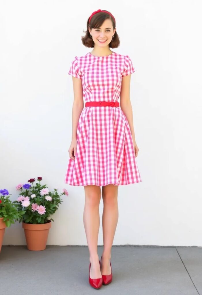 Retro Chic The Gingham Picnic Dress