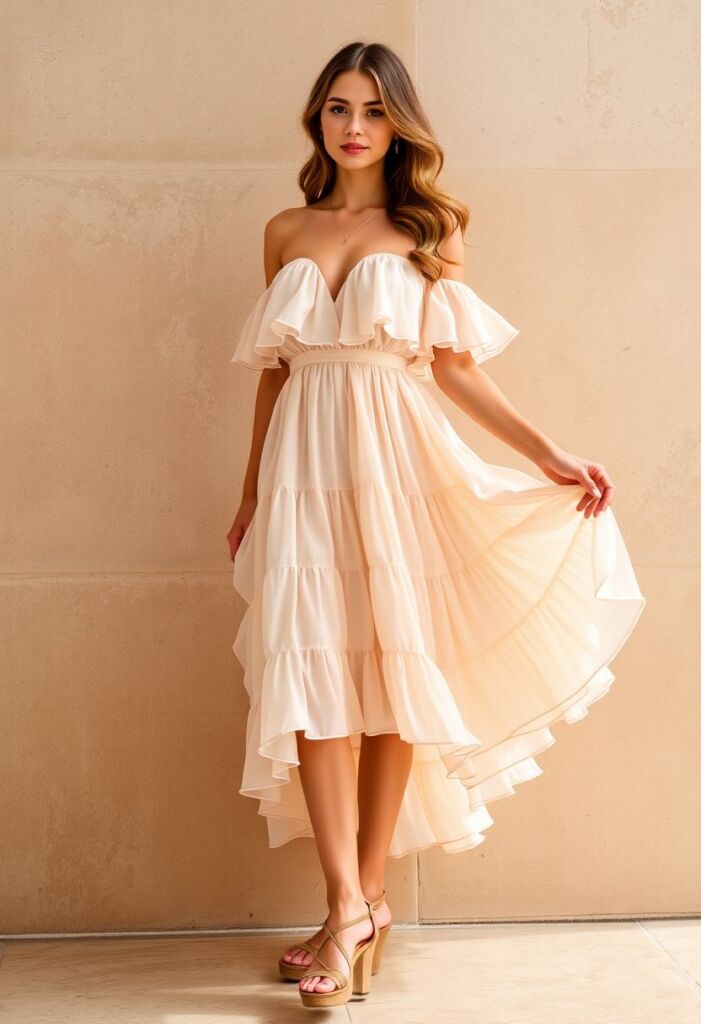 Ruffles and Romance The Tiered Dress