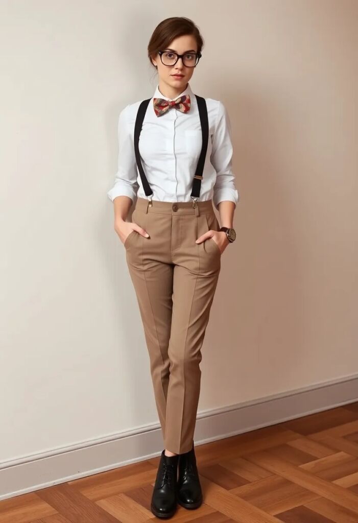 Suspenders and Bow Tie