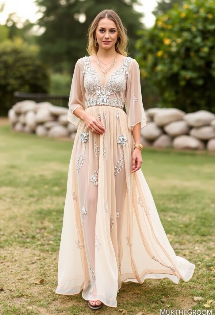 The Boho-Chic Crystal Maxi Dress