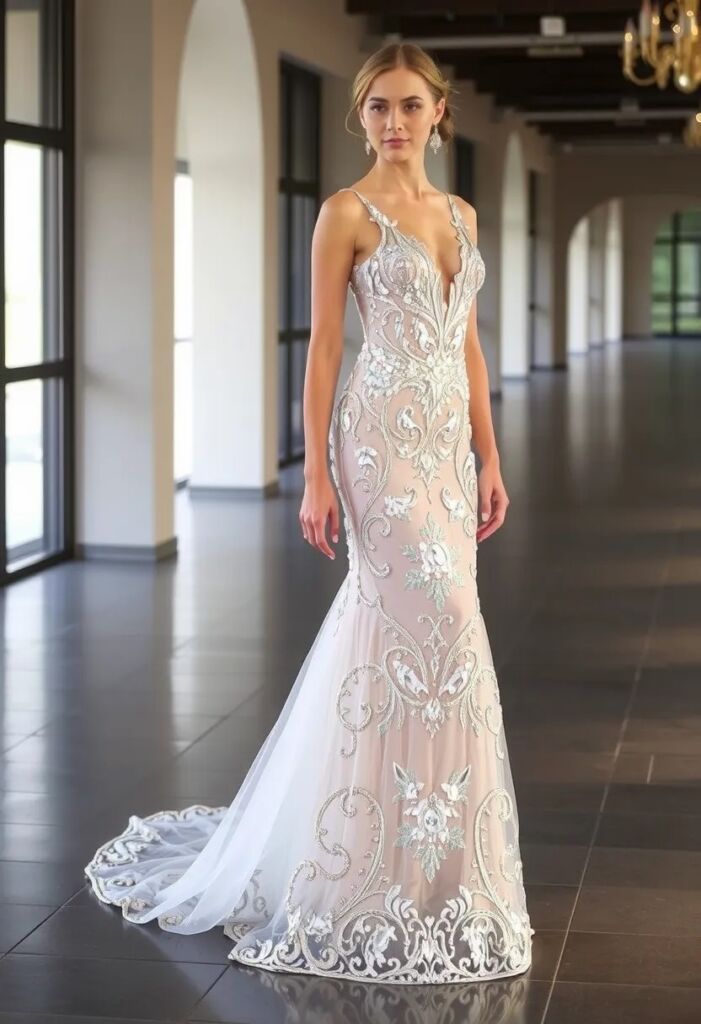 The Classic Crystal-Embellished Gown