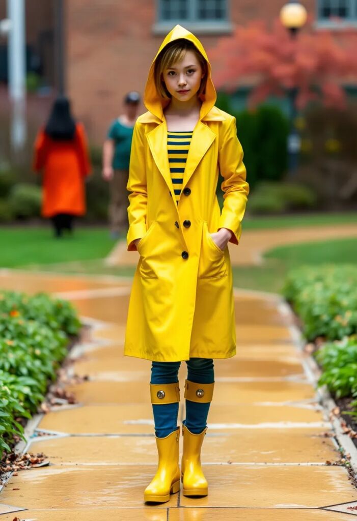 The Classic Yellow Raincoat