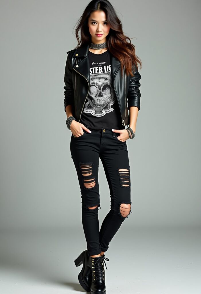 The Edgy Rocker Chic Look