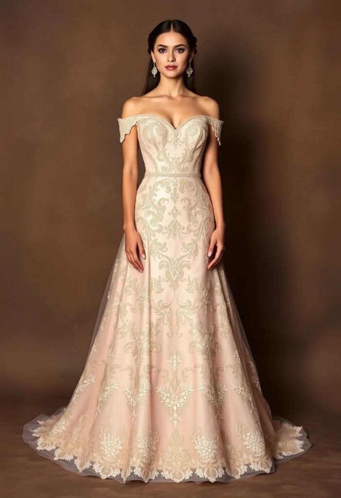 The Embellished A-Line Gown