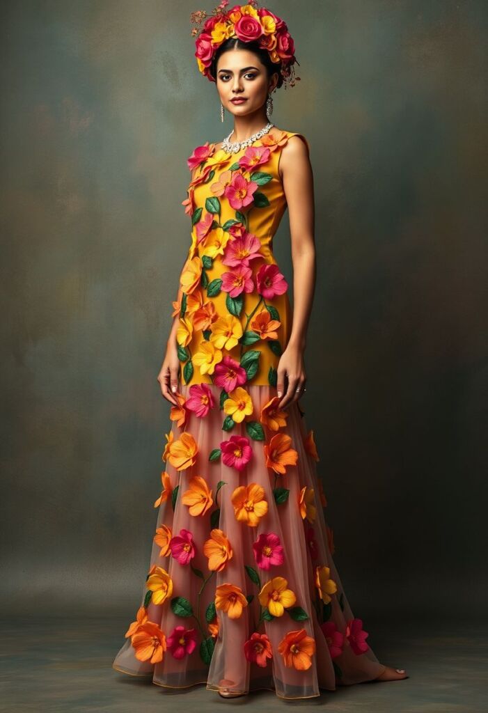 The Frida Kahlo-Inspired Blooming Dress