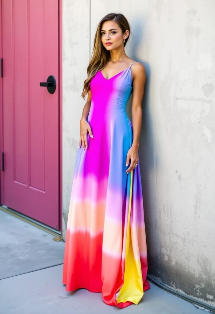 The Gradient Maxi Dress