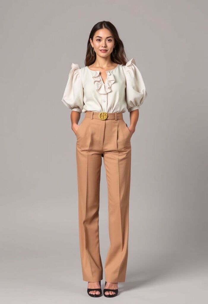 The Tailored Trousers and Statement Top