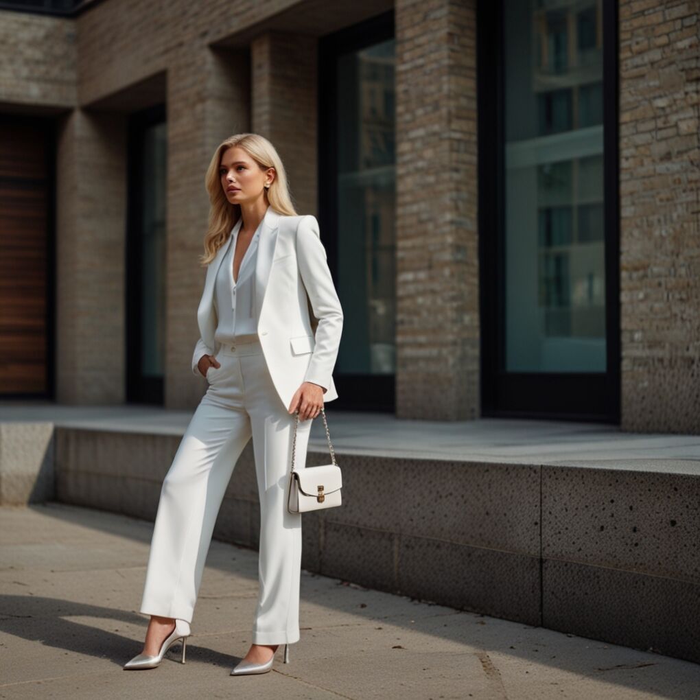 Winter White Pantsuit