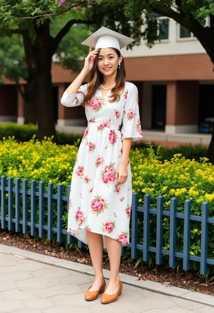  Floral Print Dress