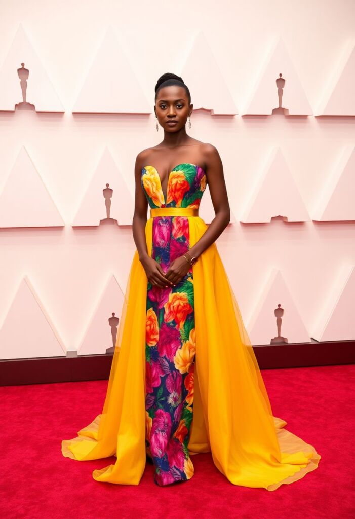 Lupita Nyong'o's Colorful Elegance