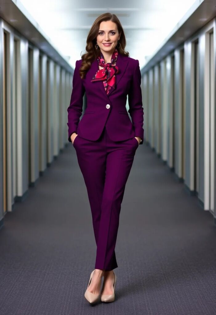 Monochromatic Suit in a Bold Color