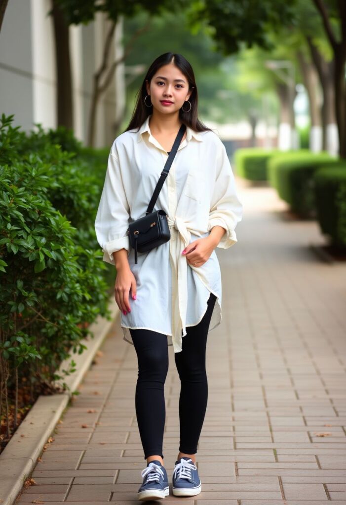 Oversized Shirt and Leggings