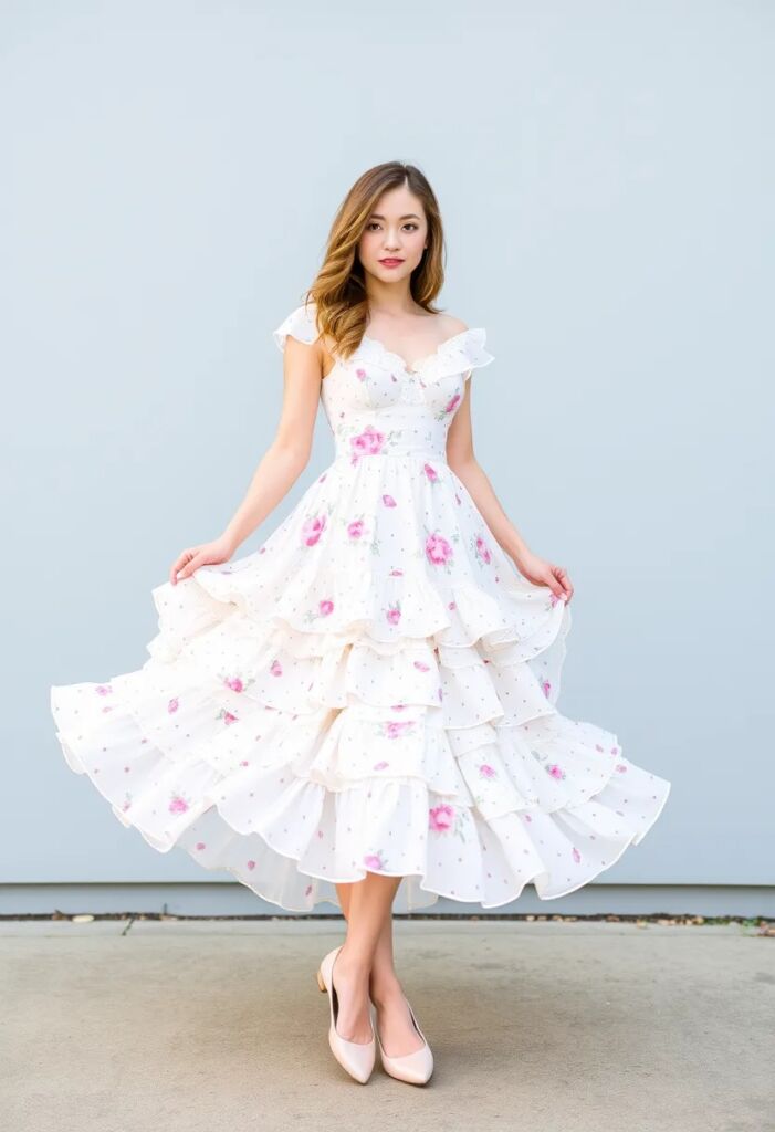 Romantic Tiered Ruffle Dress