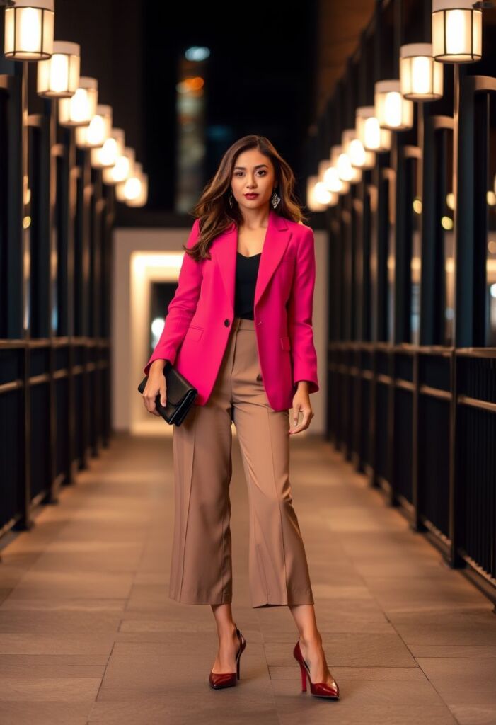 Chic Culottes and Blazer