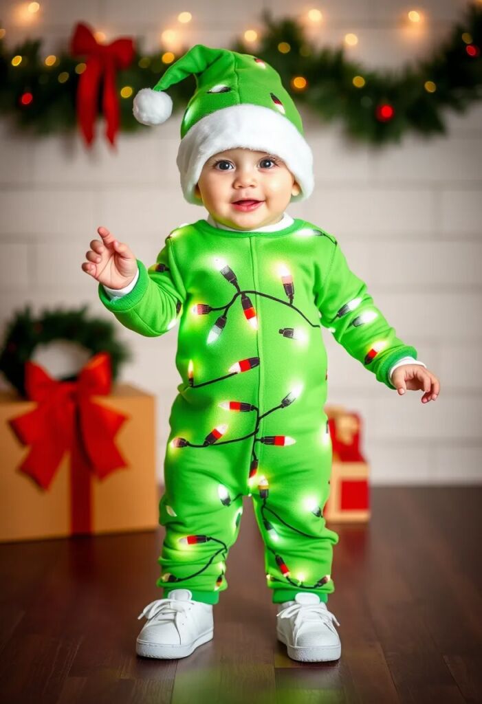 Christmas Lights Onesie