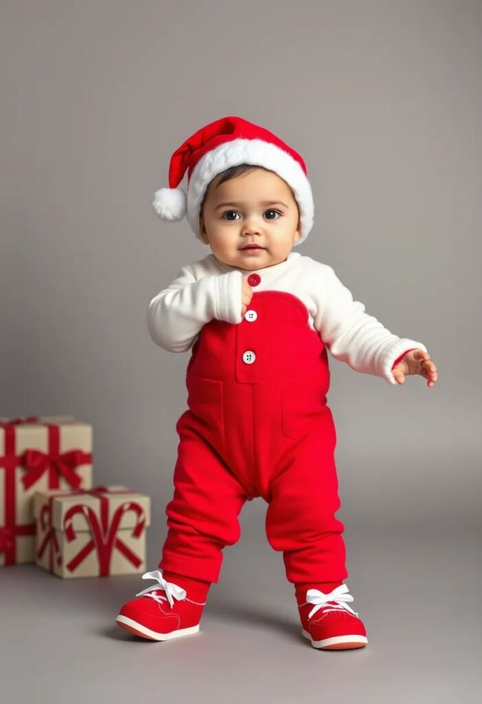 Classic Red and White Onesie