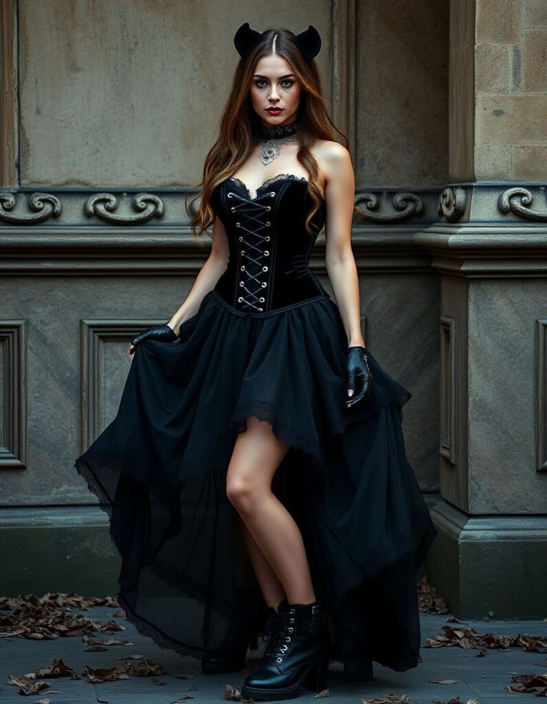 Gothic Corset and Skirt