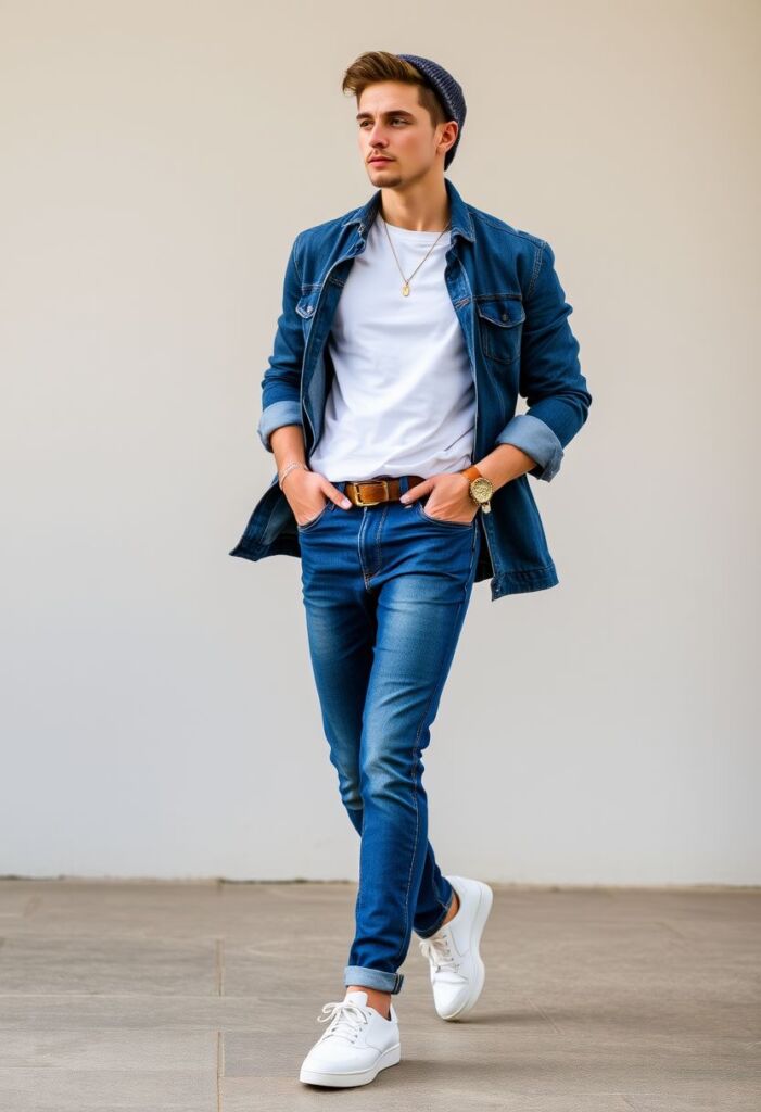 Neapolitan Denim Outfit for Men