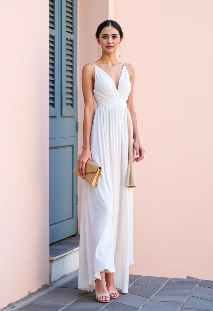 Neapolitan Evening Maxi Dress