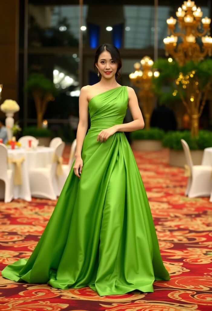 One-Shoulder Gown